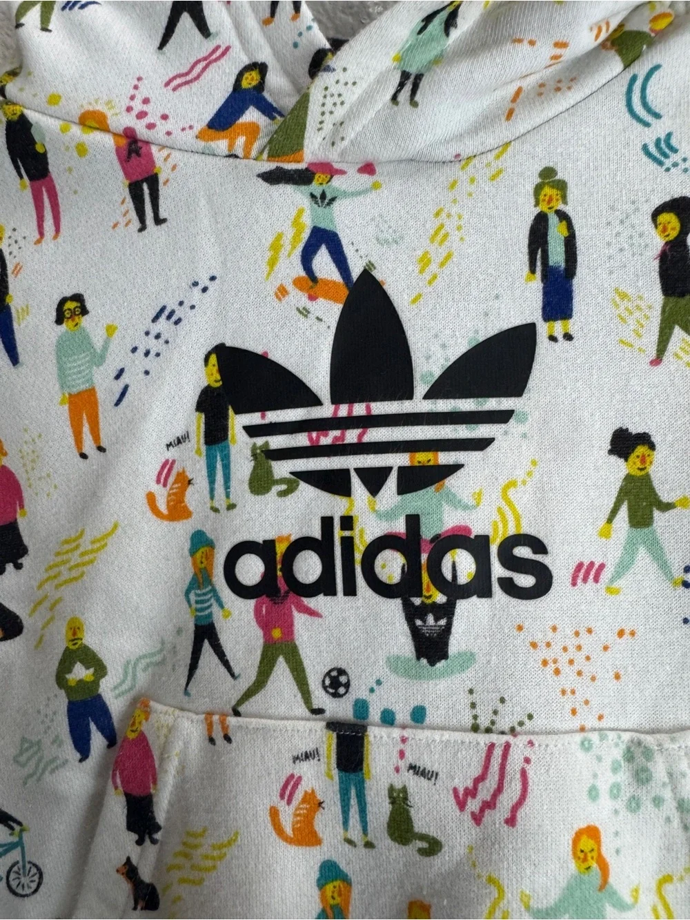Adidas Vintage Hoodie Jacket Toddler Size Small 4-5